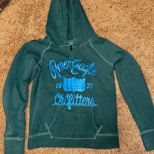 American Eagle Green Hoodie